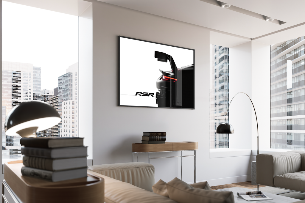 Engineered Emotion – Porsche RSR Heckspoiler Silhouette | Fine-Art-Fotografie – gerahmtes Poster kaufen