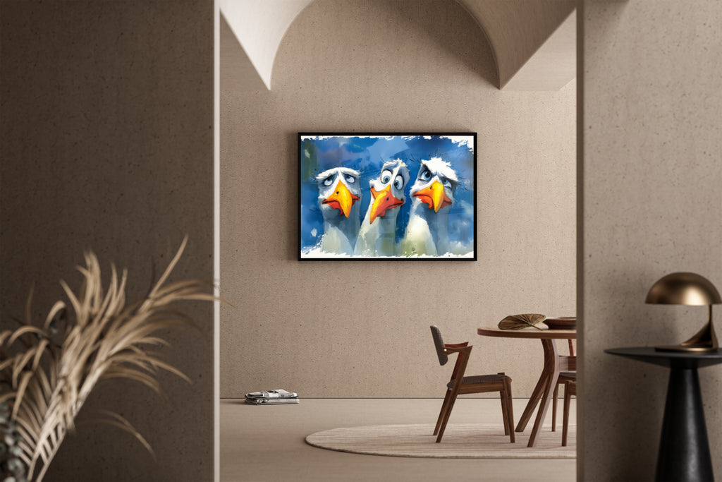 Feathered Trio