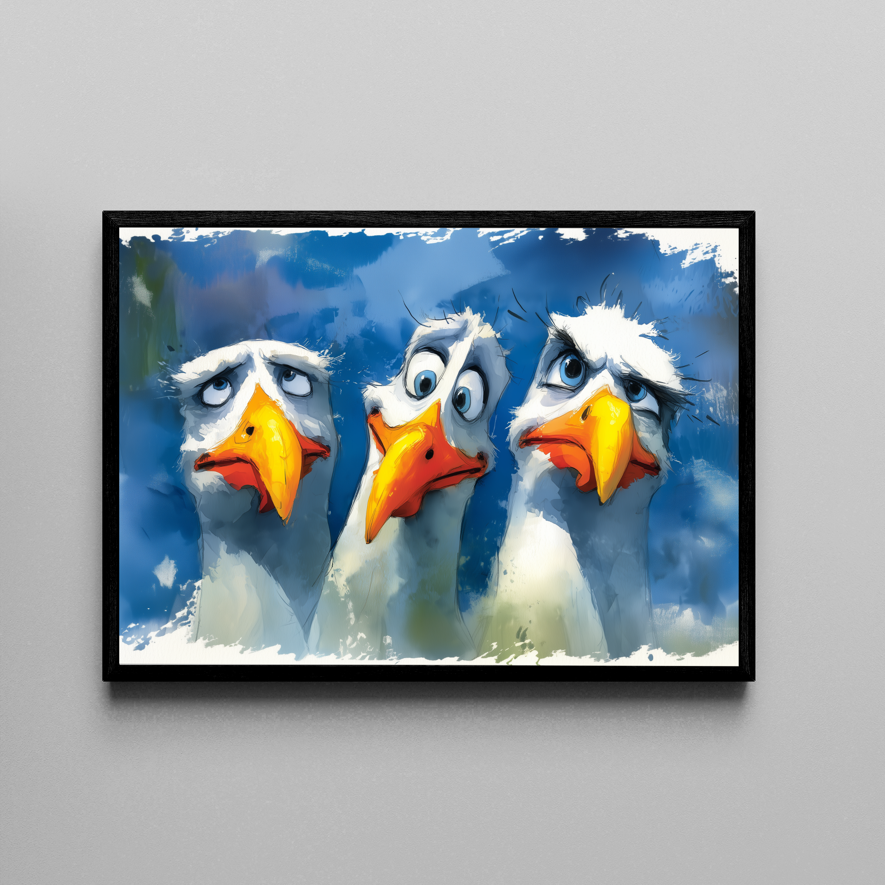 Feathered Trio
