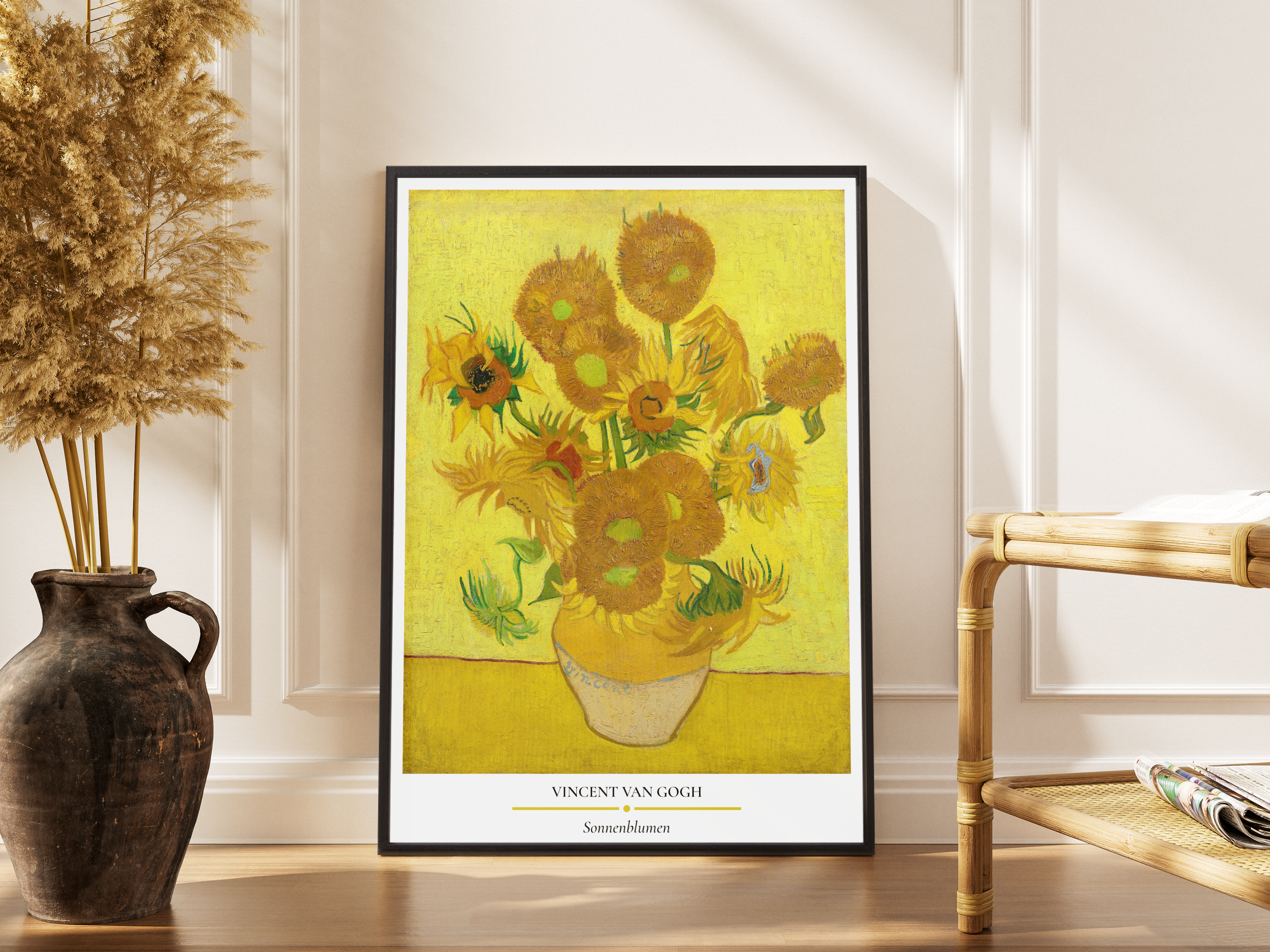 Sonnenblumen - Van Gogh – Meisterwerk Sonnenblumenstrauß Arles Post-Impressionismus | Ölgemälde-Poster – gerahmtes Poster kaufen